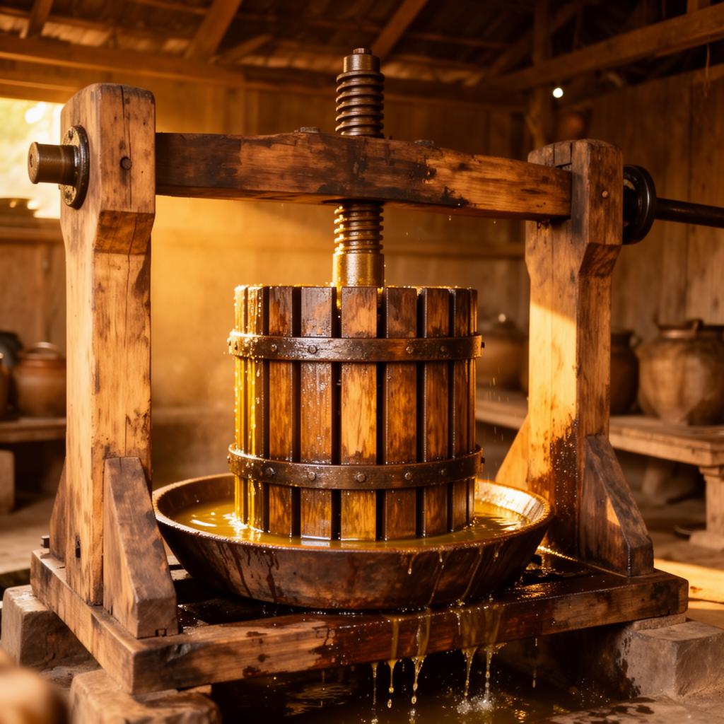 Traditional Wooden Press